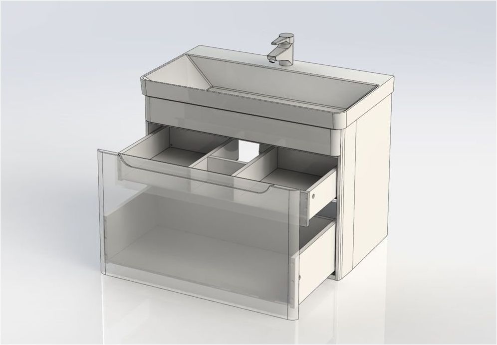 Приобрести aquanet тумба с раковиной софия 80 см, белая 00212587