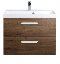 Тумба подвесная с раковиной BelBagno AURORA-700-2C-SO-RT 70 см, Rovere Tabacco