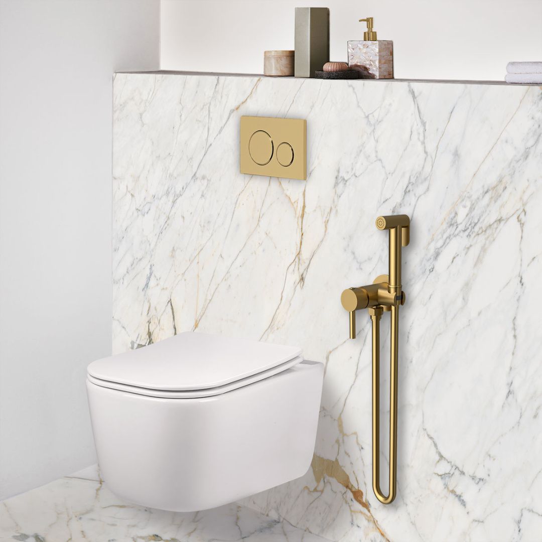 Приобрести vincea смеситель с гигиеническим душем , брашированное золото vhfw-101bg