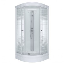 Тритон Душевая кабина Стандарт А ДН4 Аква Полосы 90х90 см, белая с узором Щ0000027237