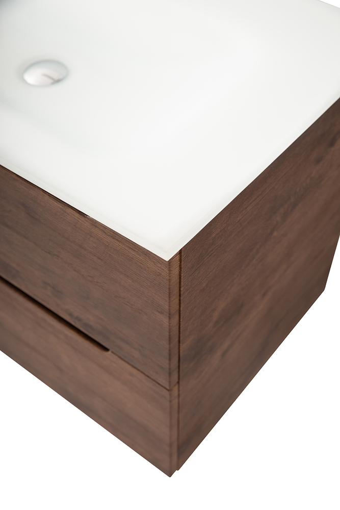 Приобрести belbagno тумба с раковиной etna 90 см, подвесная rovere moro, стеклянная раковина