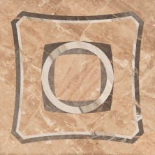 Плитка напольная Coliseumgres Portofino Беж. вставка Интарсио, шлифованная, реттифицированная