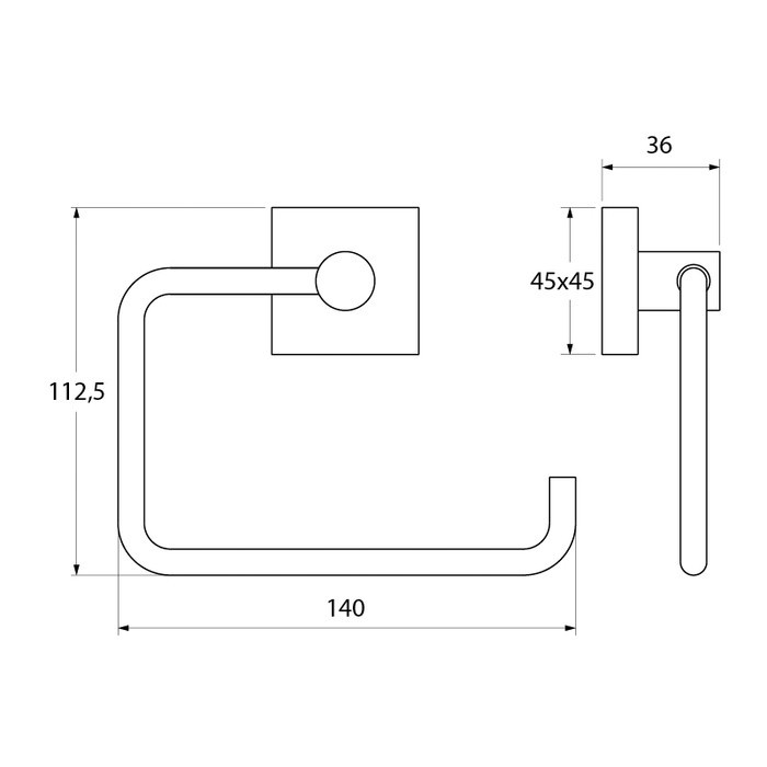 Приобрести iddis полотенцедержатель edifice 140мм, хром edisb00i43