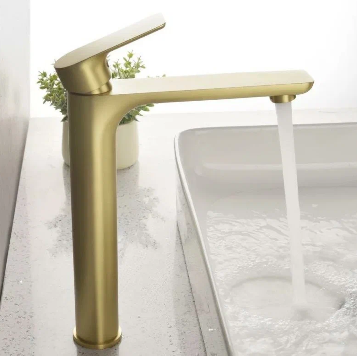 Приобрести grocenberg смеситель для раковины, высокий, бронза gb3009br