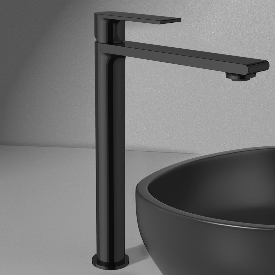 Приобрести vincea высокий смеситель для раковины vogue, черный матовый vbf-1v2mb