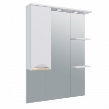 AQUA DE MARCO Зеркало-шкаф ELEGANSE 75 см, левое, белый\золото 1075GELE/L