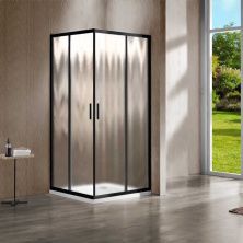 Vincea Душевое ограждение Garda 90х90 см, текстурное, черное VSS-1G900CHB