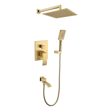 Grocenberg Встраиваемая душевая система, матовое золото GB5007MG