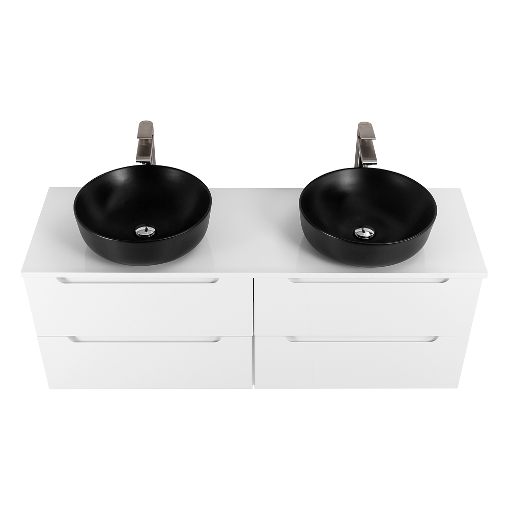 Приобрести belbagno тумба со столешницей etna 140 см, подвесная bianco opaco