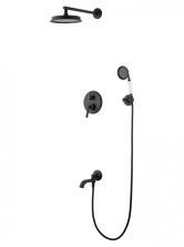 Душевая система встраиваемая WONZON & WOGHAND STEAM, Черный матовый (WW-88939008-MB)