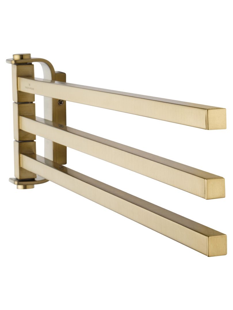 Приобрести полотенцедержатель поворотный wonzon & woghand lotte, брашированное золото (ww-8341-bg)