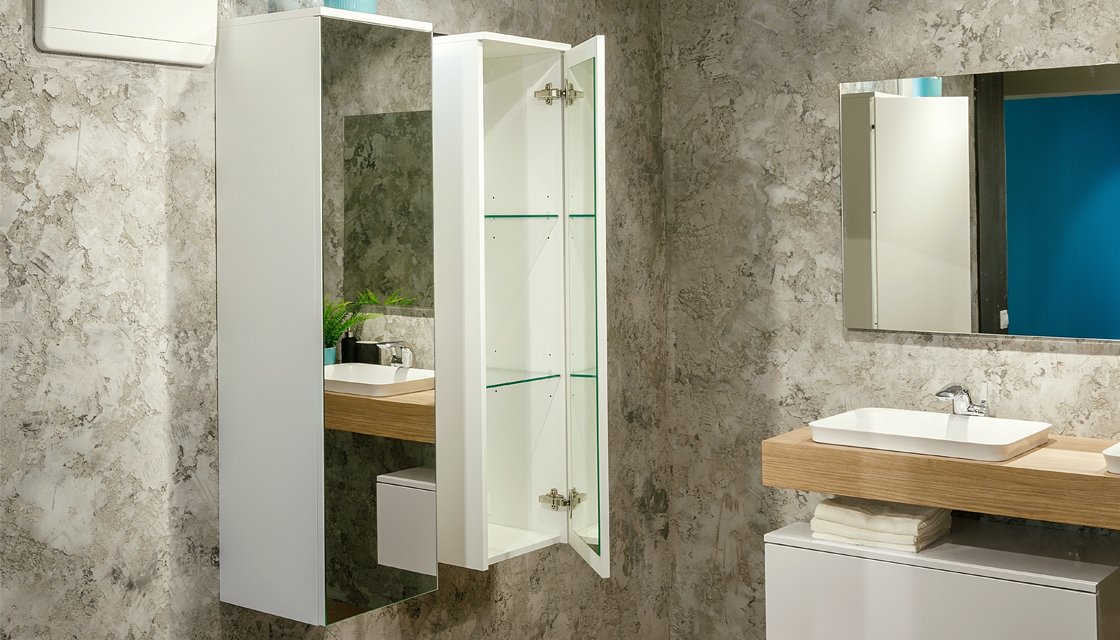 Приобрести пенал подвесной velvex unit 120, зеркало наруж., белый глянцевый, ppuni.120.zn-47.223