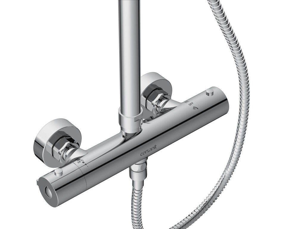 Приобрести душевая система cersanit brasko с термостатом