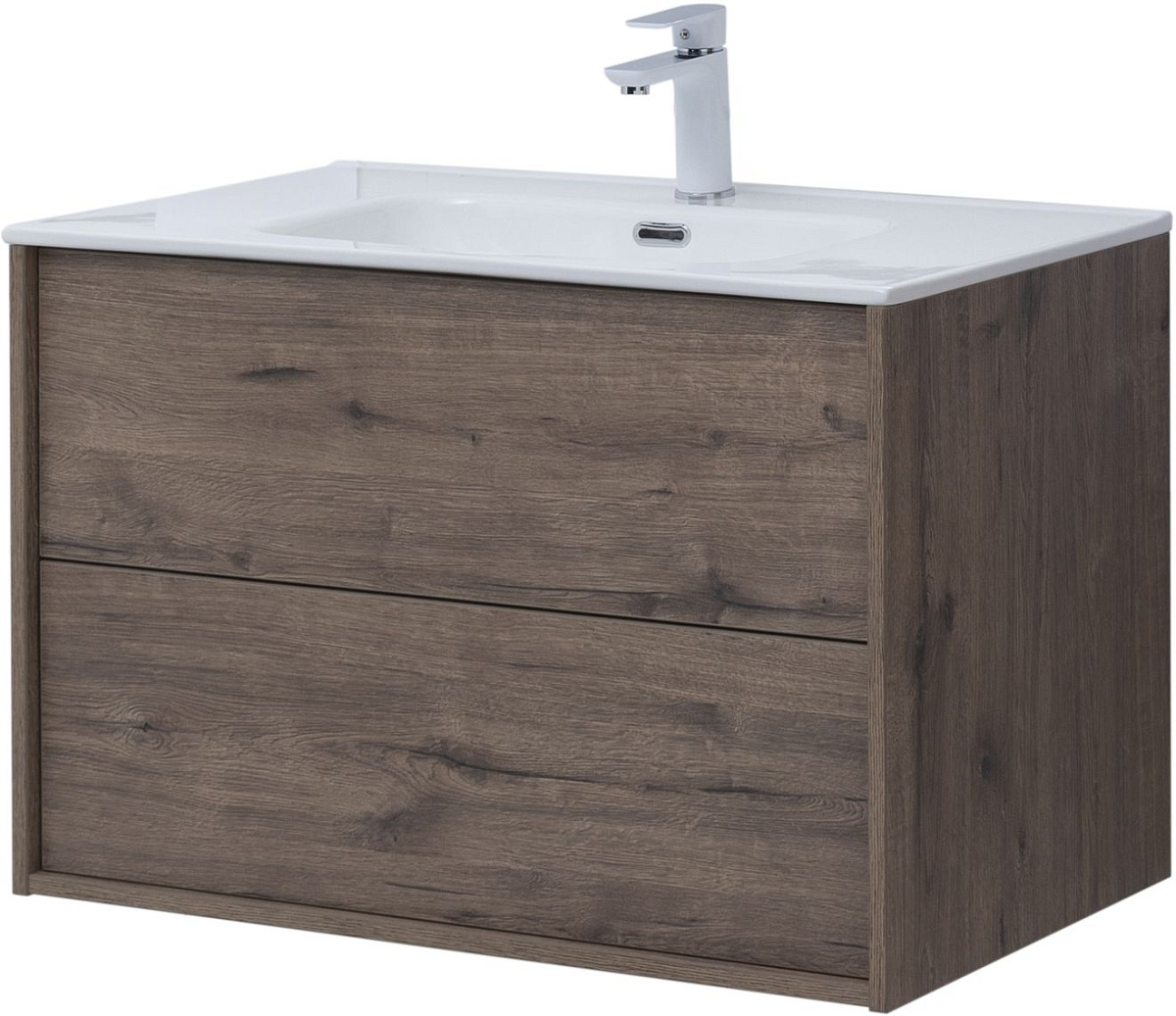 Приобрести aquanet тумба с раковиной lino 80 см, дуб веллингтон