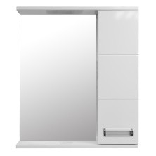 Loranto Зеркало-шкаф Дина 60х70 см, правостороннее, белое (CS00049718)