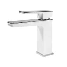 Grocenberg Смеситель для раковины, белый\хром GB2088WC