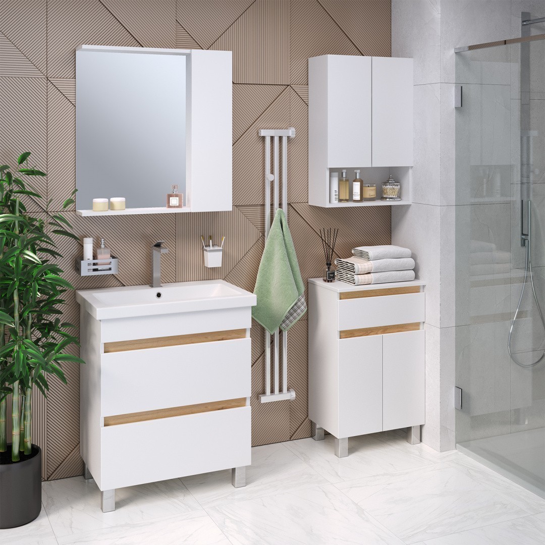 Приобрести зеркало шкаф sydney 70 см. универсальный