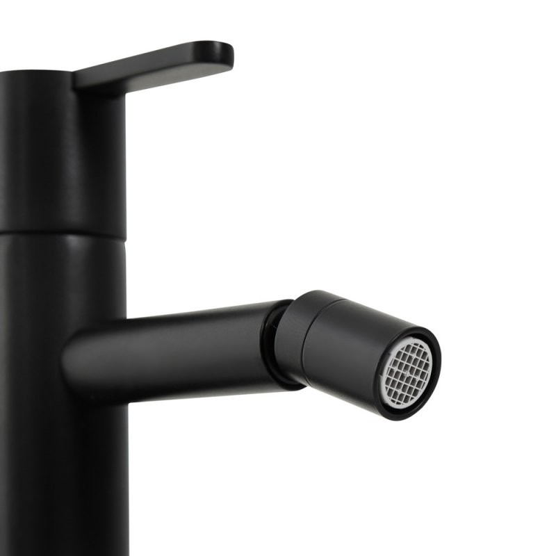 Приобрести cezares смеситель для биде leaf, черный матовый leaf-bsm-nop