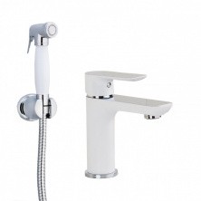 Gappo Смеситель с гигиенической лейкой G1048-1, белый\хром 94951