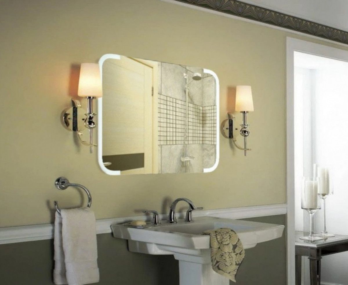 Приобрести continent зеркало с подсветкой форте люкс 68х53 см, белое