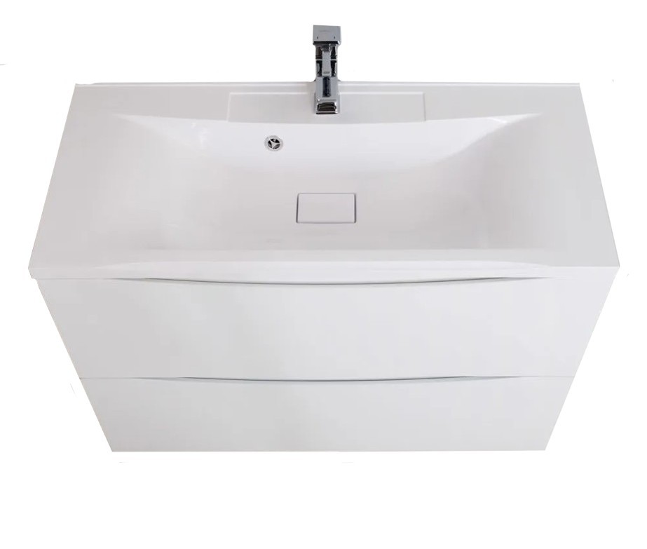 Приобрести тумба напольная с раковиной belbagno marino-1000-2c-pia-bl-p 100 см, белый