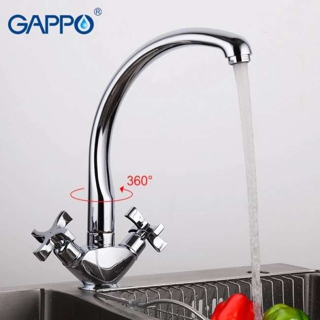 Приобрести gappo смеситель для кухни g4143 с высоким изливом, хром 88957
