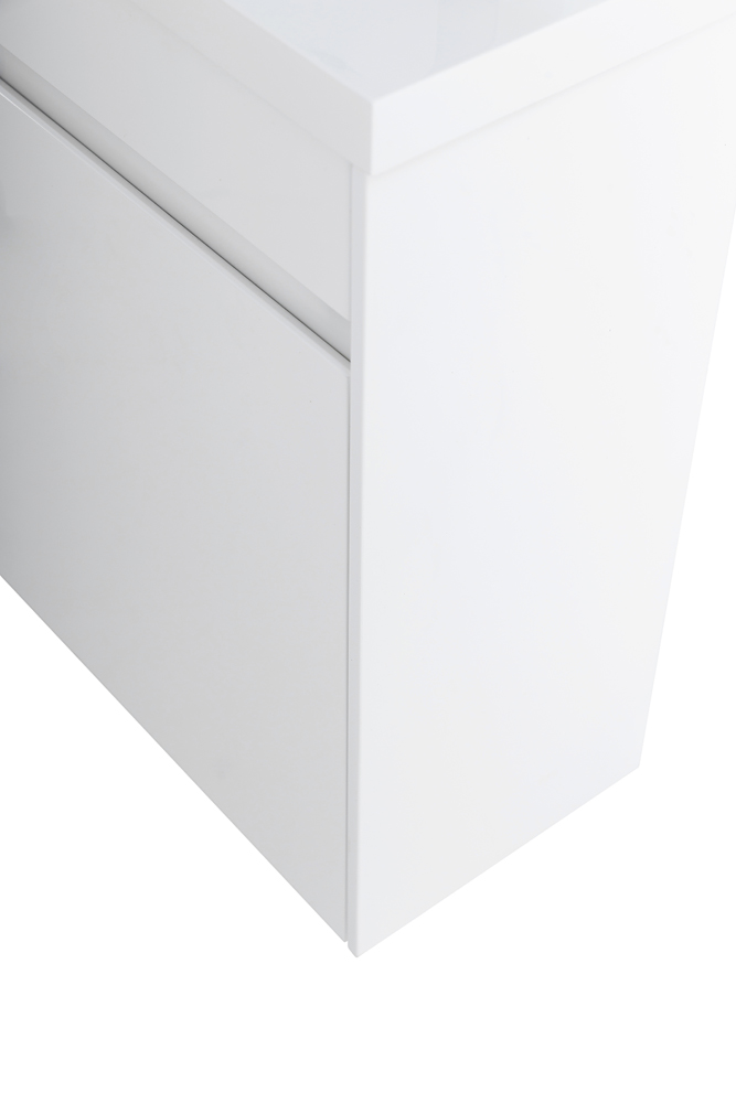 Приобрести belbagno тумба с раковиной pietra mini 40 см, подвесная с дверью 40-l bianco lucido, белая раковина