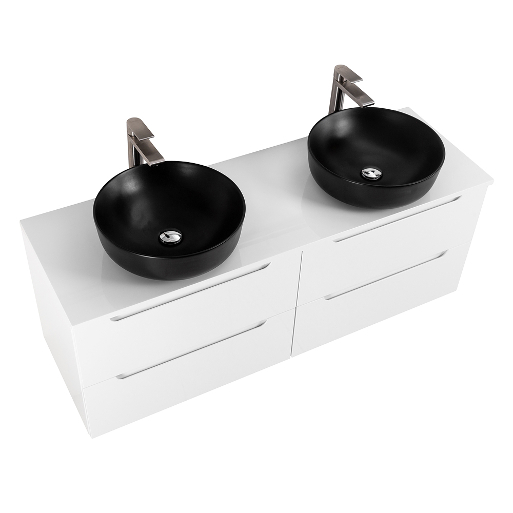 Приобрести belbagno тумба со столешницей etna 120 см, подвесная bianco lucido