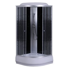 Loranto Душевая кабина SUNWAY 800х800х2150 поддон 25см, мозаичный узор, прозрачное стекло 4мм, профиль хром (CS668025K80)