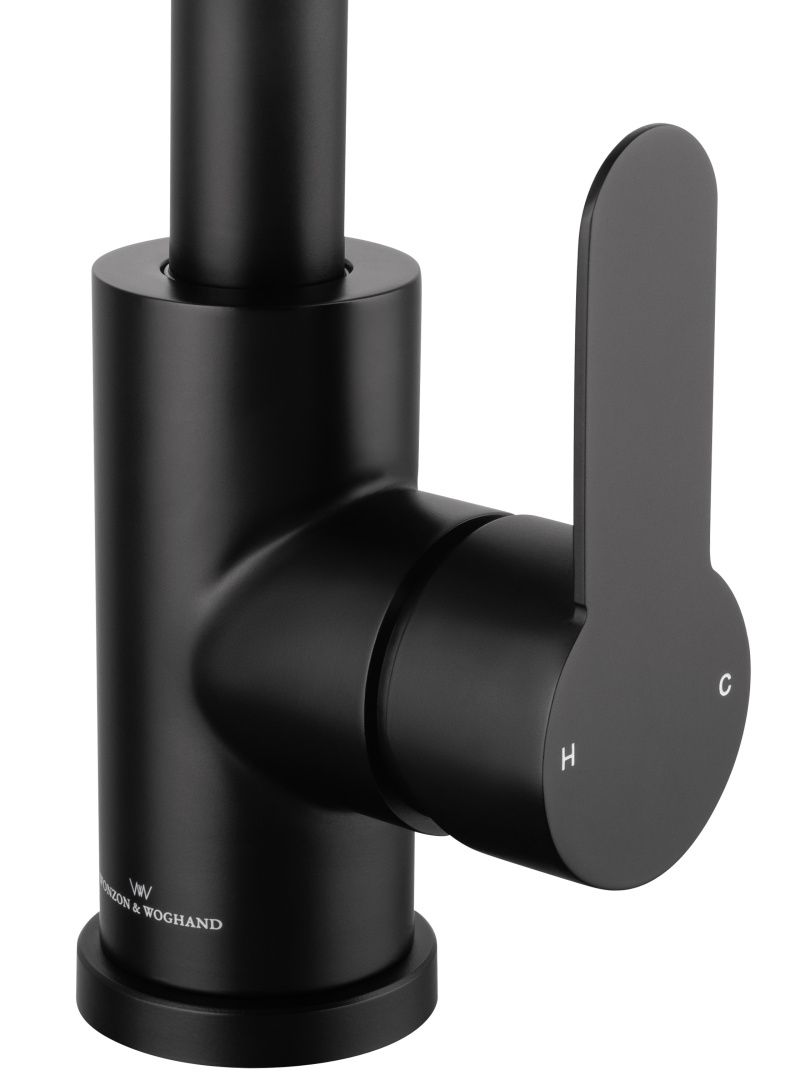 Приобрести смеситель для кухни wonzon & woghand, черный матовый (ww-ae4554-mb)