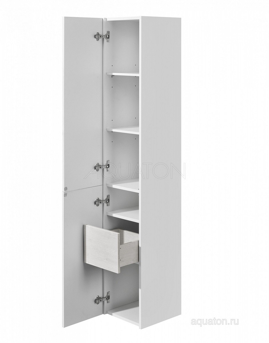 Приобрести пенал подвесной акватон сакура, левый, светлое дерево 1a219903skw8l