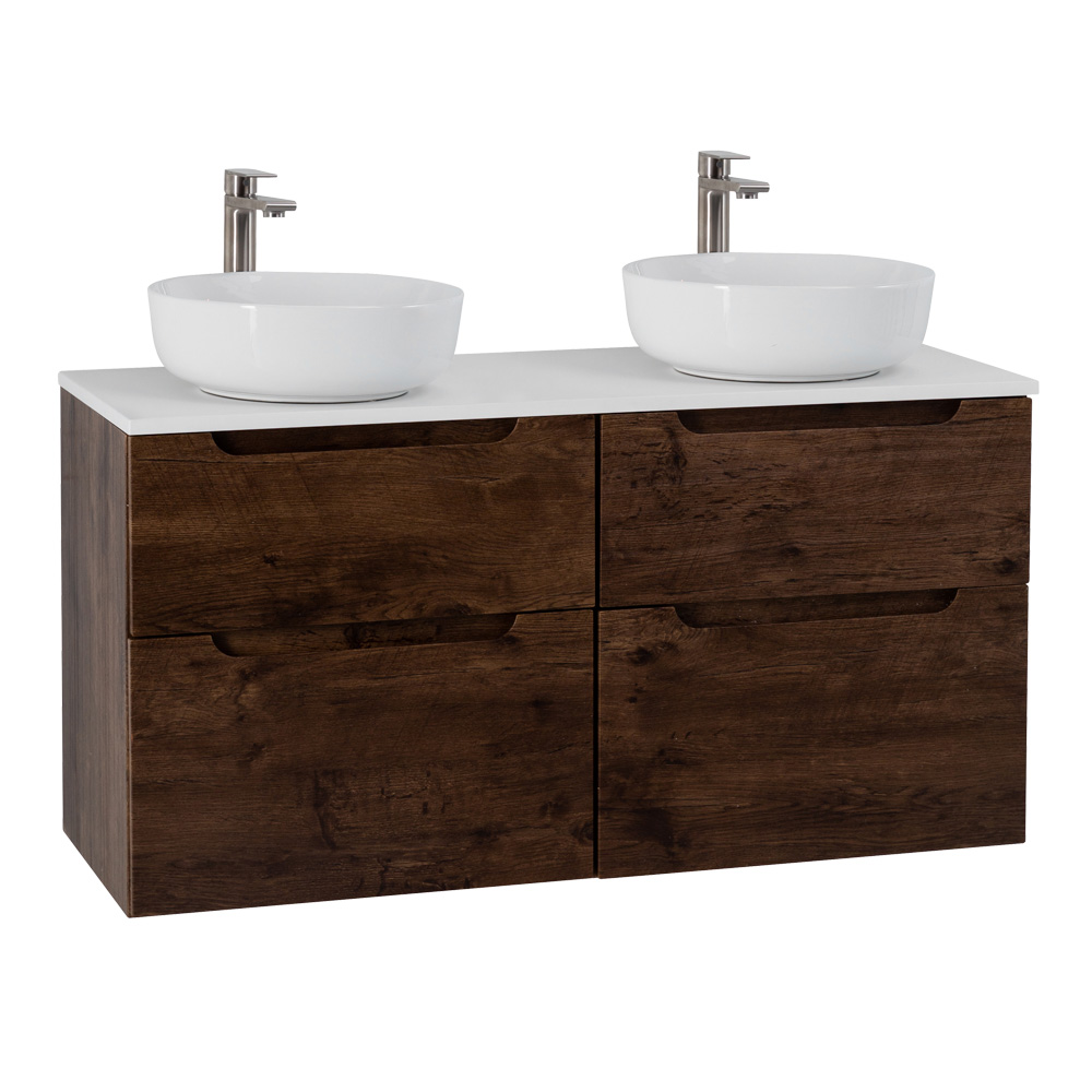 Приобрести belbagno тумба со столешницей etna-h60 140 см, подвесная rovere moro