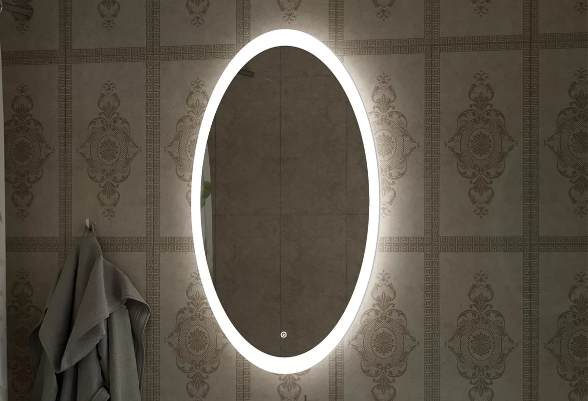 Приобрести continent зеркало с подсветкой lily 60х100 см, белое