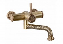 Смеситель для раковины настенный Bronze de Luxe Windsor 10114, бронза