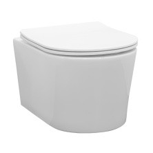 Comforty Подвесной унитаз CF40513R, тонкое сиденье дюропласт с микролифтом, белый глянец