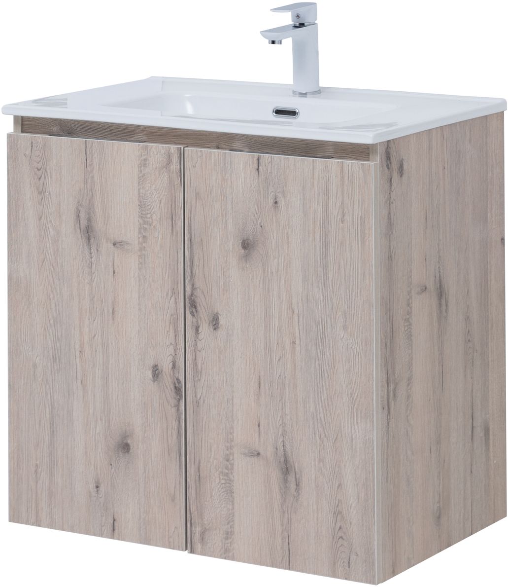 Приобрести aquanet тумба с раковиной алвита new 70 см, 2 дверцы, дуб веллингтон белая