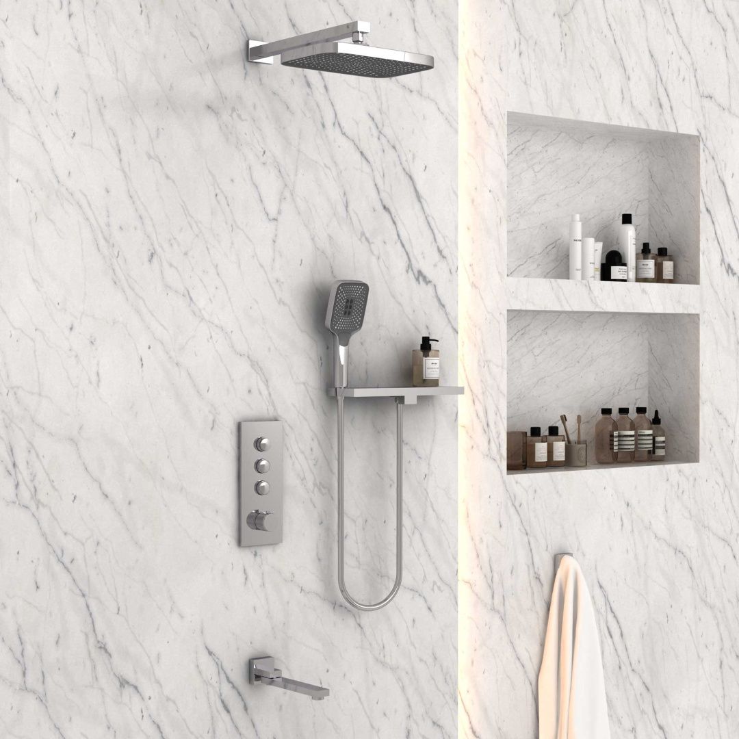 Приобрести vincea встраиваемая душевая система с термостатом, хром vsfw-431t1rch