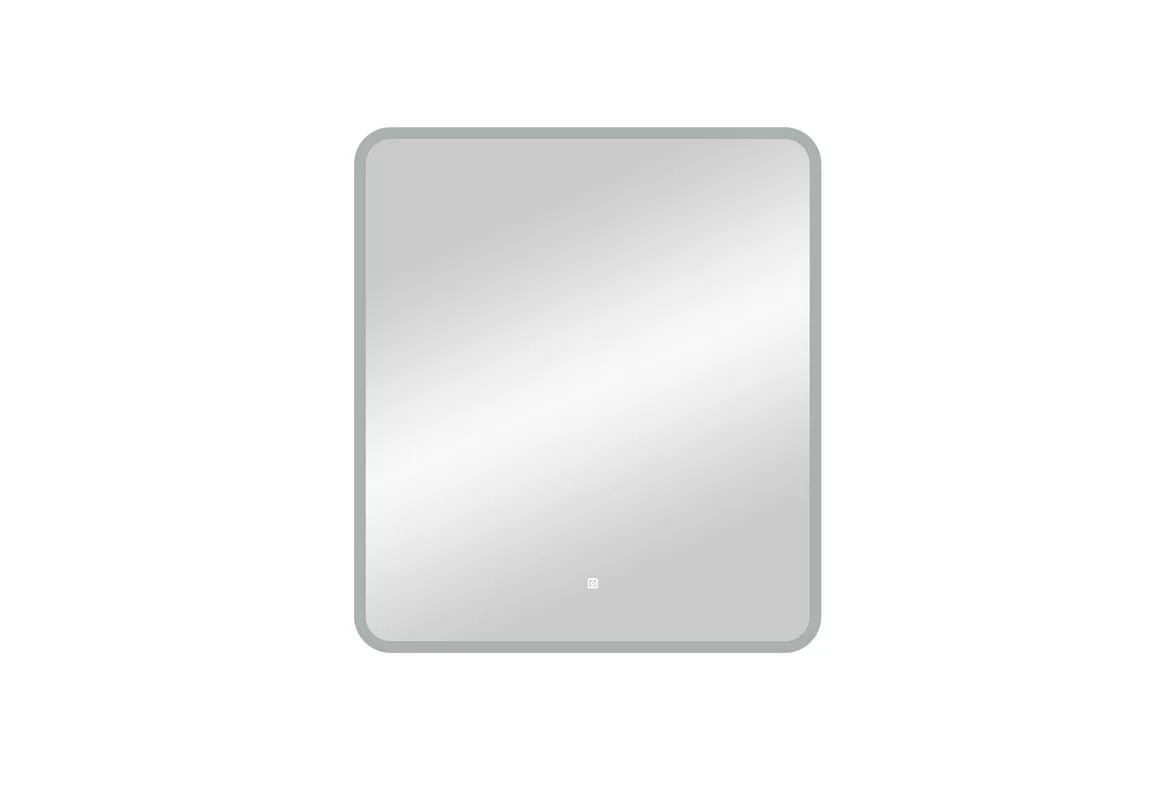 Приобрести continent зеркало с подсветкой glamour 80х90 см, белое