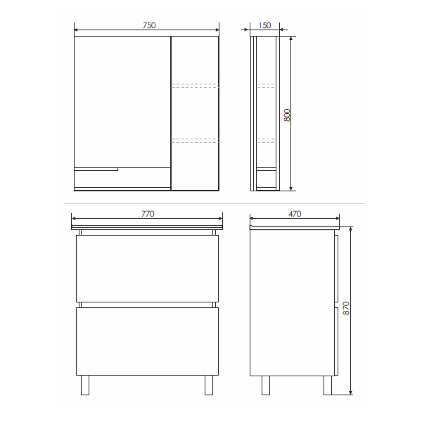 Приобрести сomforty тумба с раковиной "верона-75", дуб белый