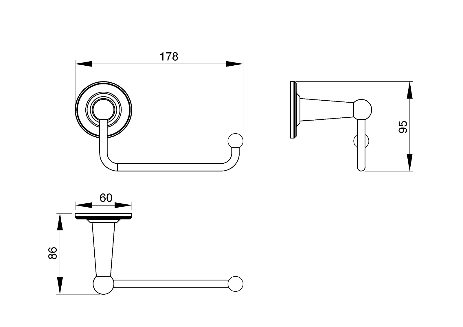 Приобрести держатели для туалетной бумаги timo nelson 160041/02 антик