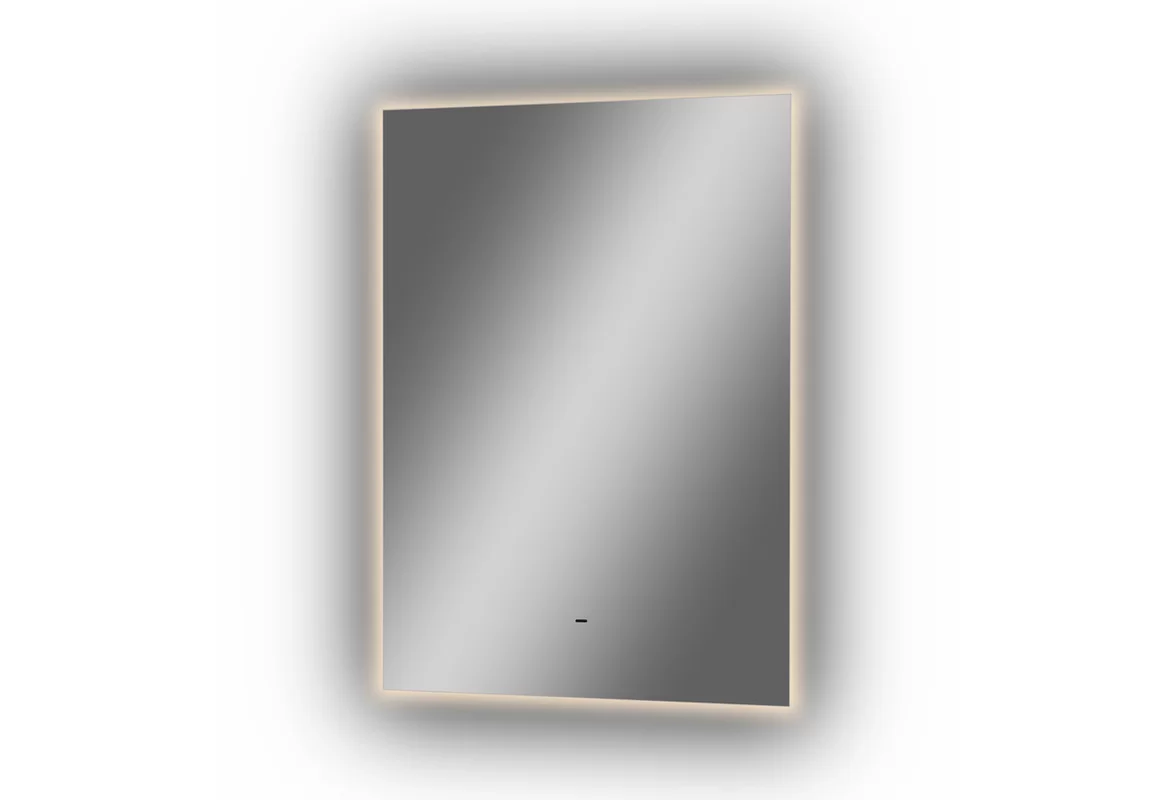 Приобрести continent зеркало с подсветкой trezhe 50х70 см, белое