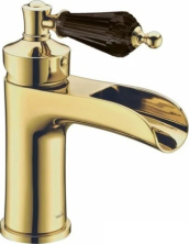 Boheme Смеситель для раковины Vogue, золото\черный 211-BSW