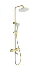 Душевая система с термостатом WONZON & WOGHAND STAY 1, Брашированное золото (WW-B3051-A1-BG)