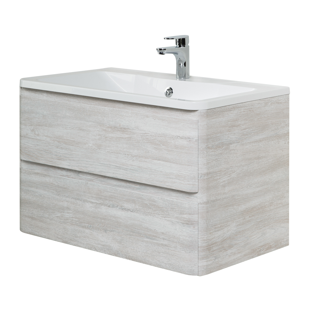 Приобрести belbagno тумба с раковиной albano 90 см, подвесная rovere vintage bianco, белая раковина