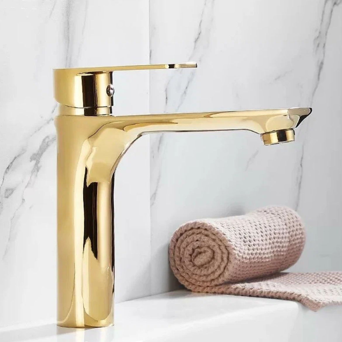 Приобрести grocenberg смеситель для раковины, золото gb2009go