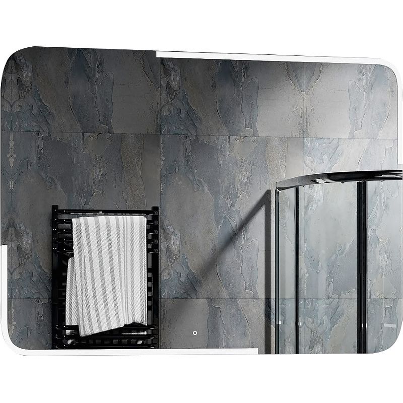 Приобрести continent зеркало с подсветкой raison 100х70 см, сенсорный включатель, белое