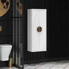 Opadiris Пенал Ибица 45х115 см, подвесной, белый/ золото