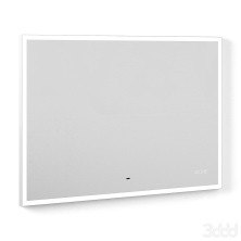 Briz Зеркало ELEN 100х80 см, с подсветкой, подогревом,часы, температура, сенсорное включение , белое, ПДЗ42-100