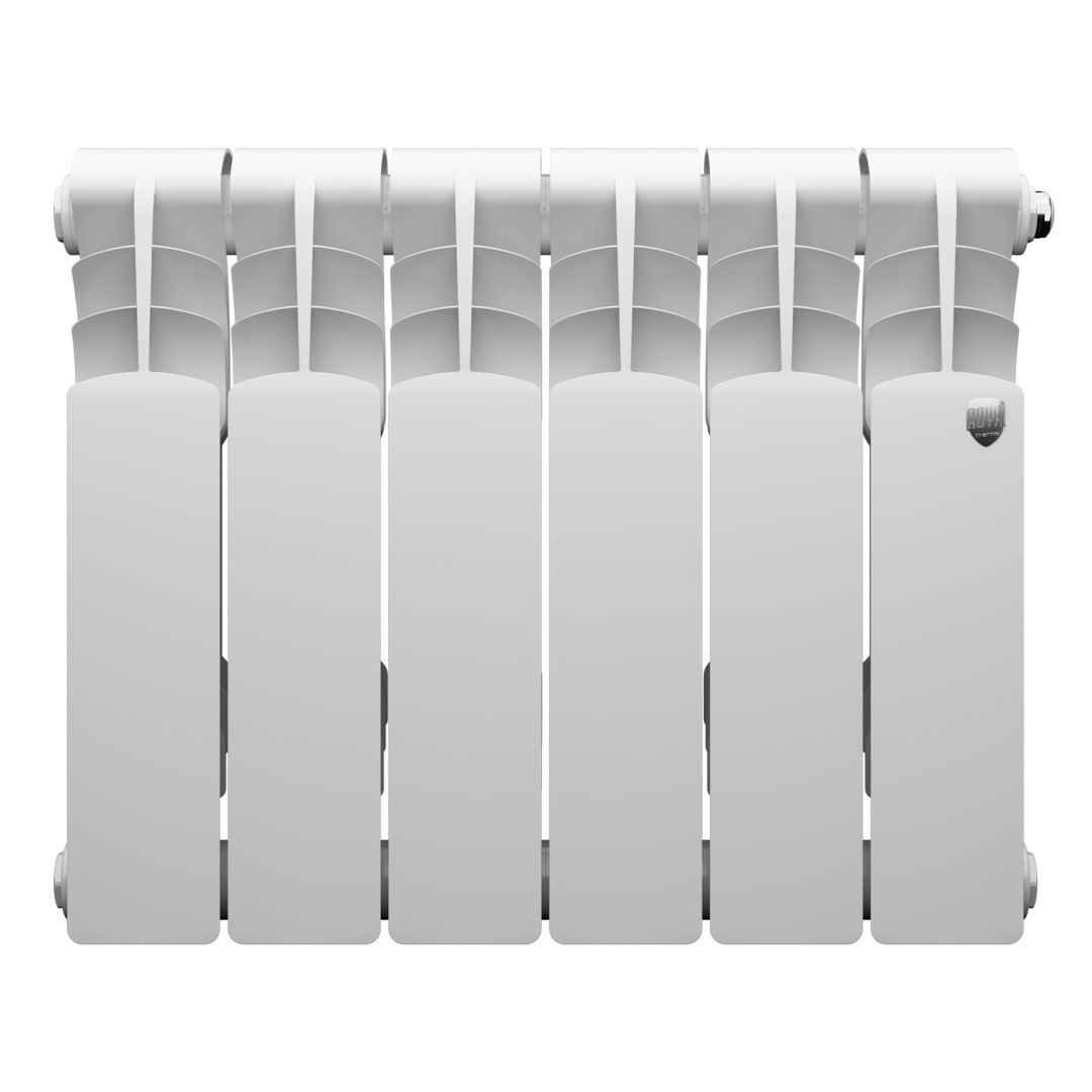Приобрести royal thermo радиатор биметаллический revolution bimetall 350 , белый - 6 секц.