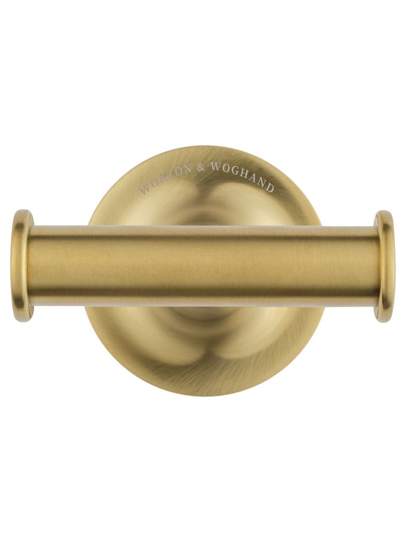 Приобрести двойной крючок для ванной wonzon & woghand simple, брашированное золото (ww-6525-bg)